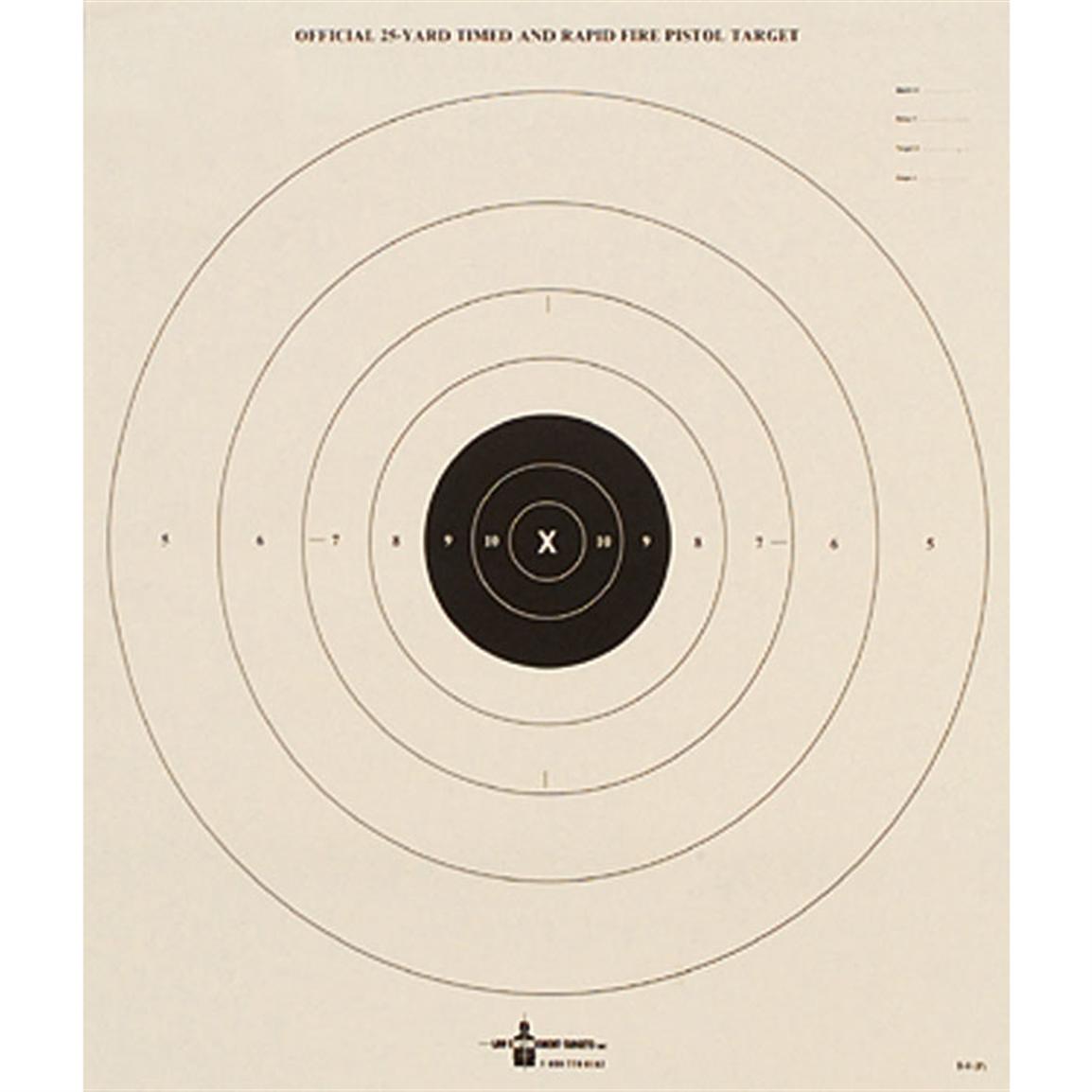 50pack Bull's Eye Targets 19998, Shooting Targets at Sportsman's Guide