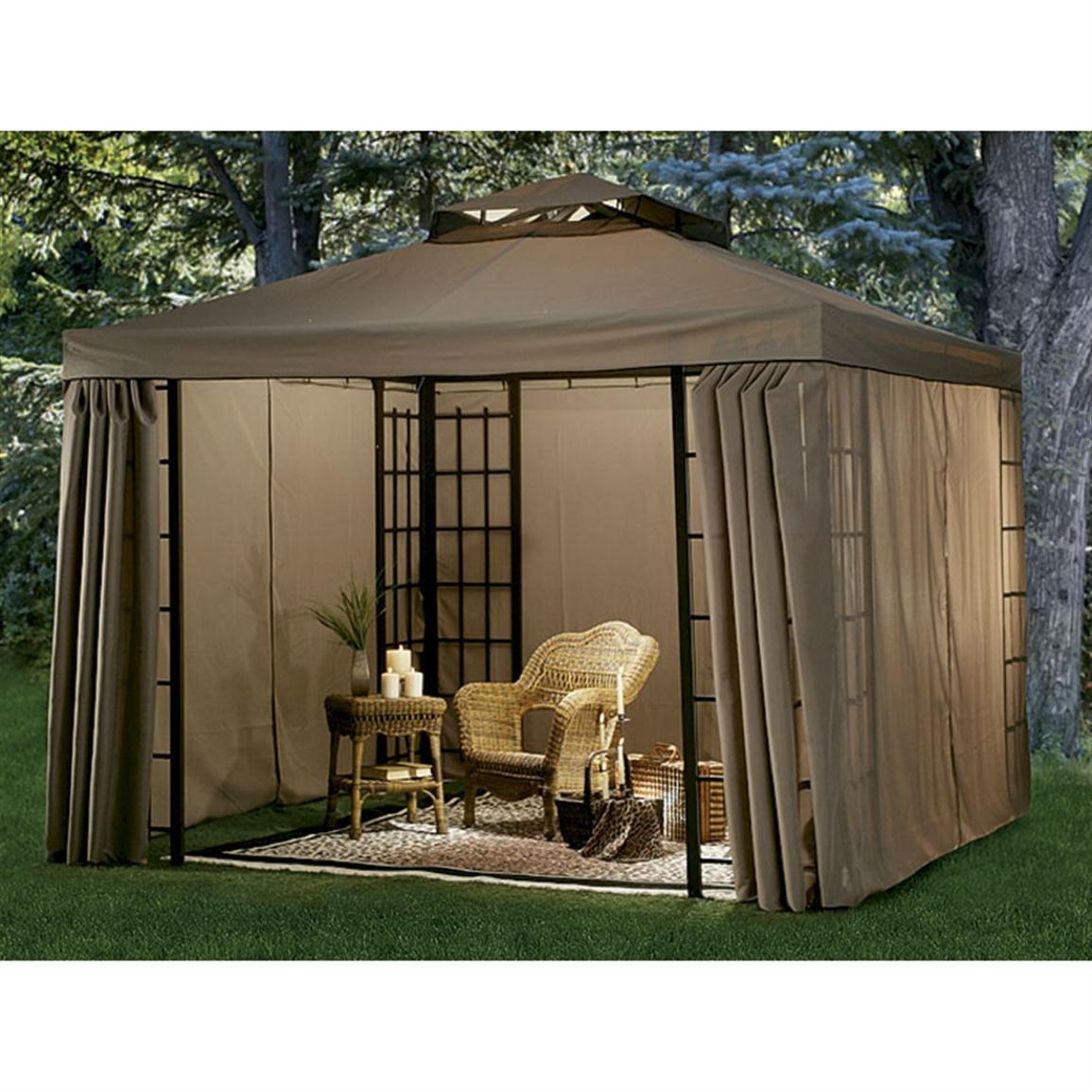Deluxe Pagoda Gazebo, Natural 80630, Patio Furniture at Sportsman's Guide