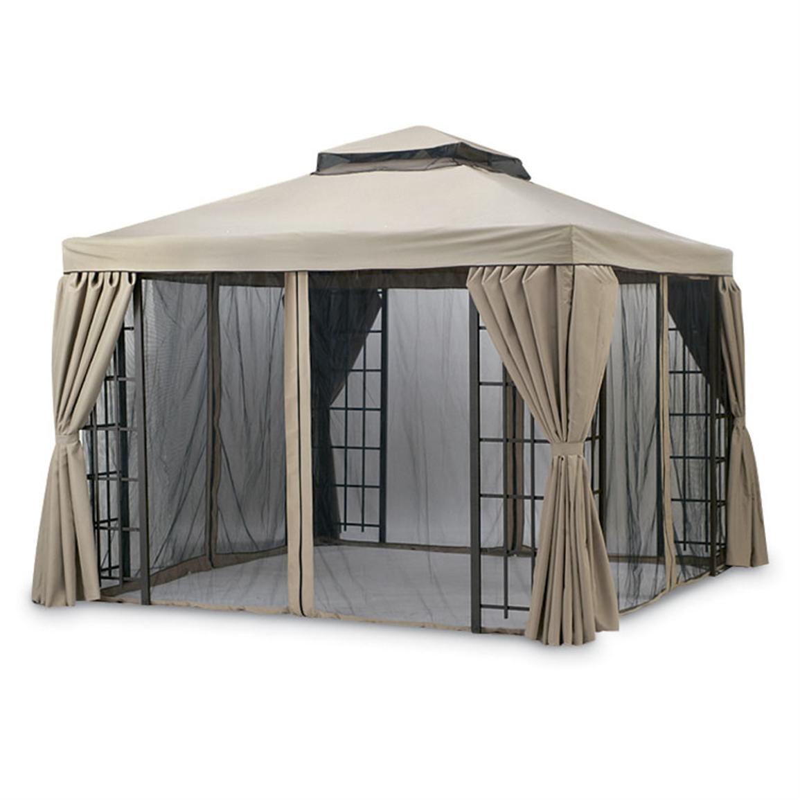 Deluxe Pagoda Gazebo, Natural - 80630, Patio Furniture at Sportsman's Guide