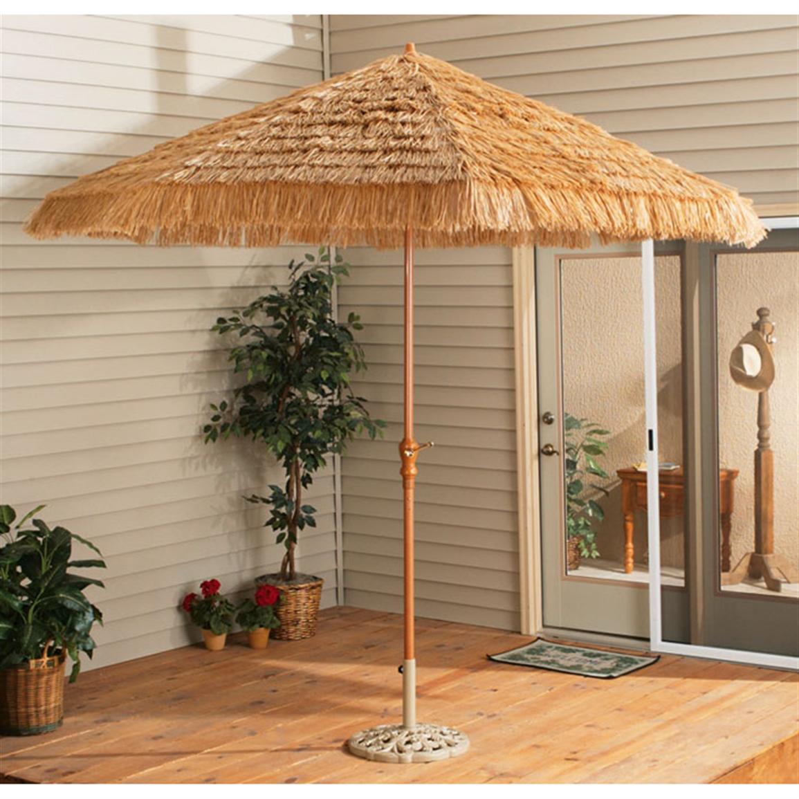 9 Thatched Tiki Umbrella 80634 Patio Furniture At Sportsman S Guide