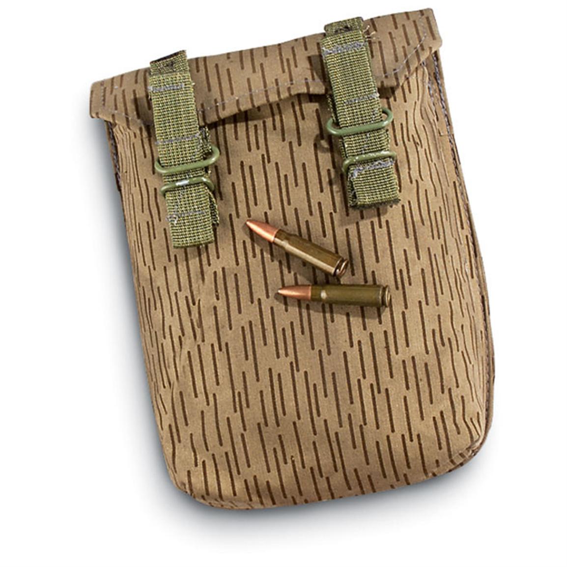 2 New E. German AK-74 4-Mag Pouch, Rain Camo - 82816, at Sportsman's Guide