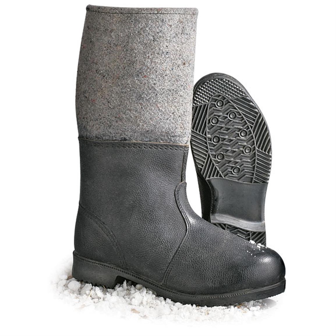 felt winter boots