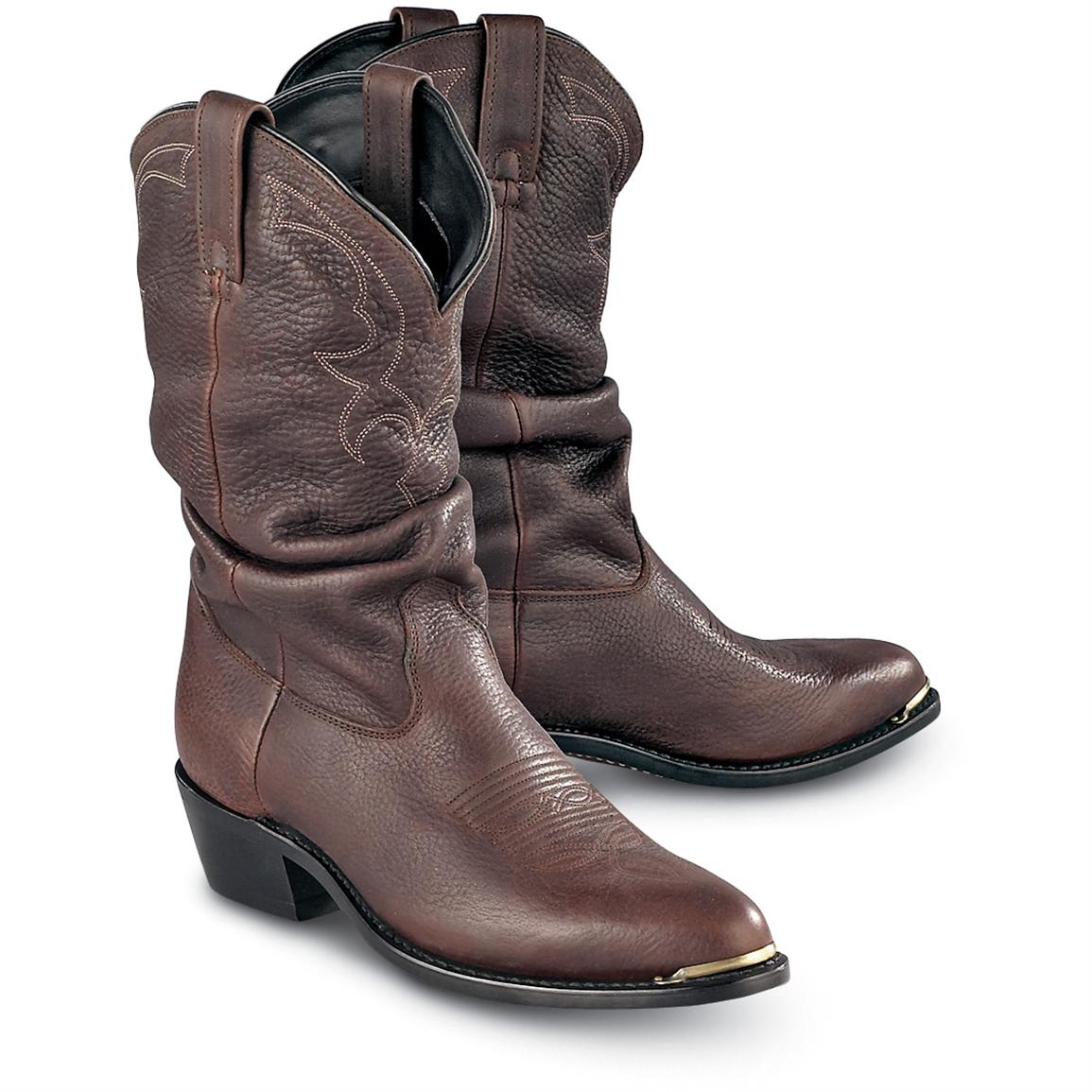 mens western slouch boots