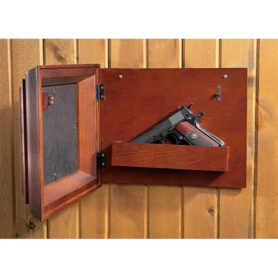 Hide A Gun Picture Frame, Dark Oak 83810, Gun Safes at Sportsman's Guide