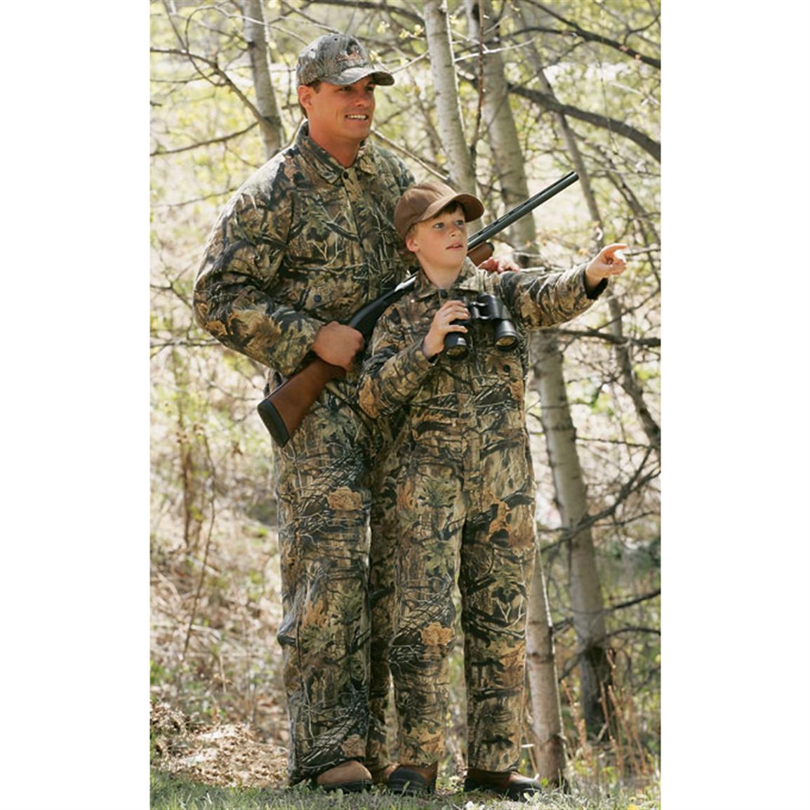 Youth Guide Gear® Insulated Coveralls, Superflauge® Camo 93902, Overalls & Coveralls at