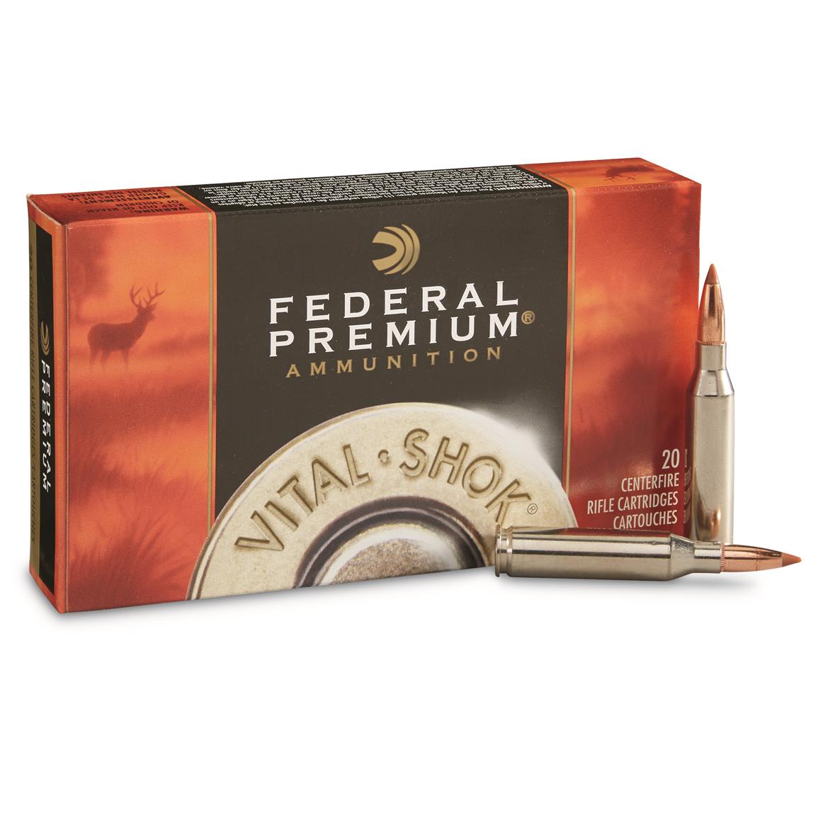 Federal Premium Vital-Shok, .260 Remington, NBT Hunting, 120 Grain, 20 Rounds