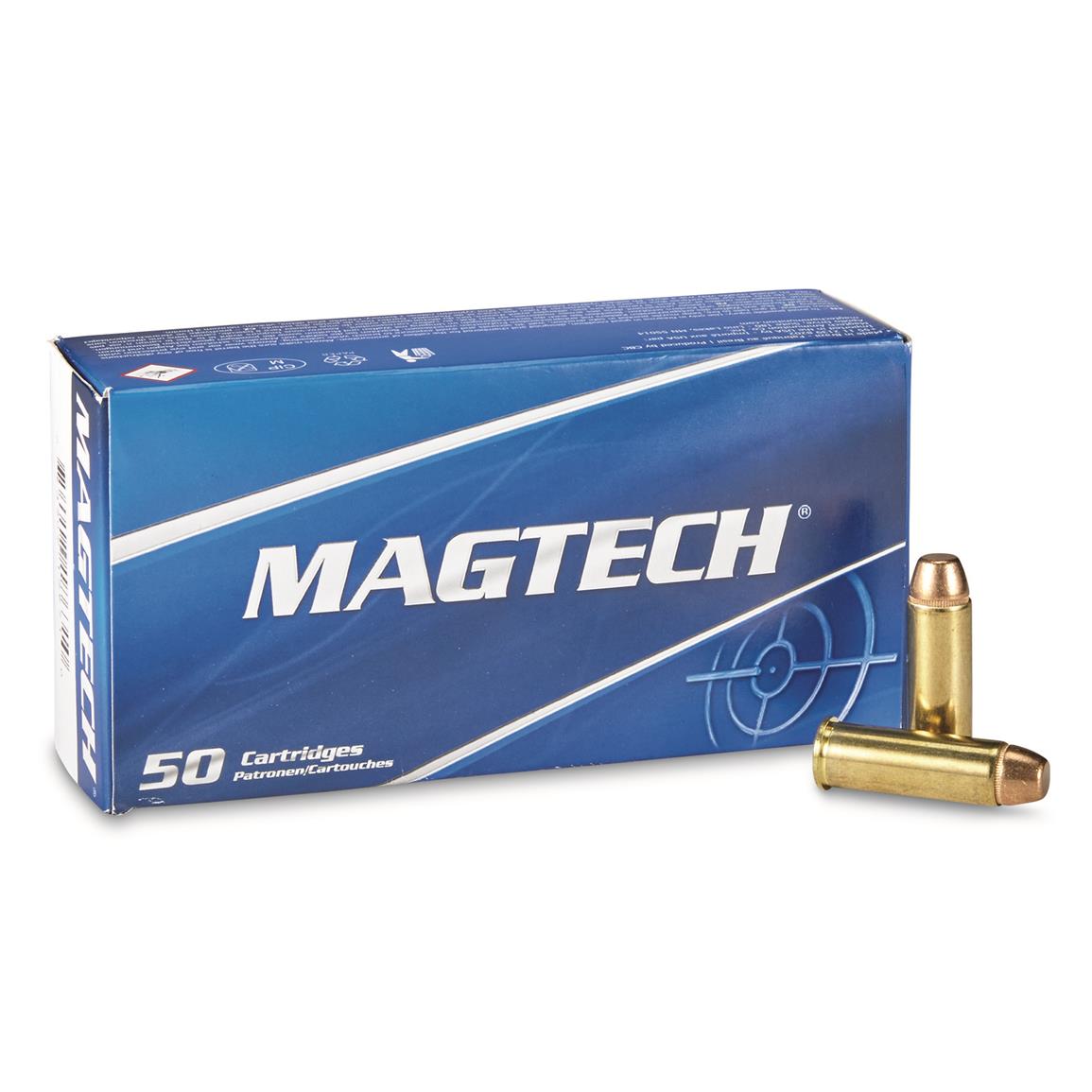 Konkurrere hegn millimeter Magtech, .44 Magnum, FMJ-FP, 240 Grain, 50 Rounds - 85455, .44 Remington Magnum  Ammo at Sportsman's Guide