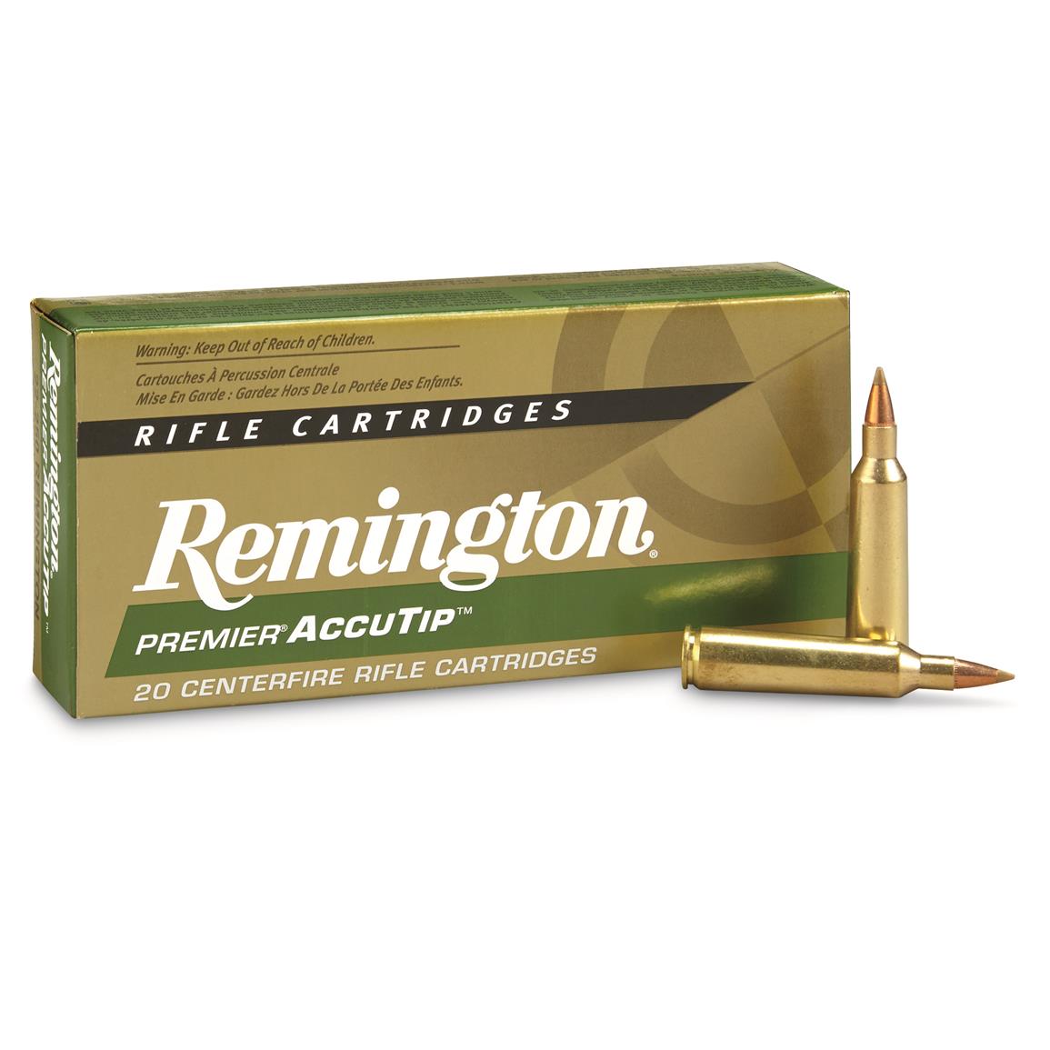 Remington Accutip, .22-250 Remington, AT-V-BT, 50 Grain, 20 Rounds
