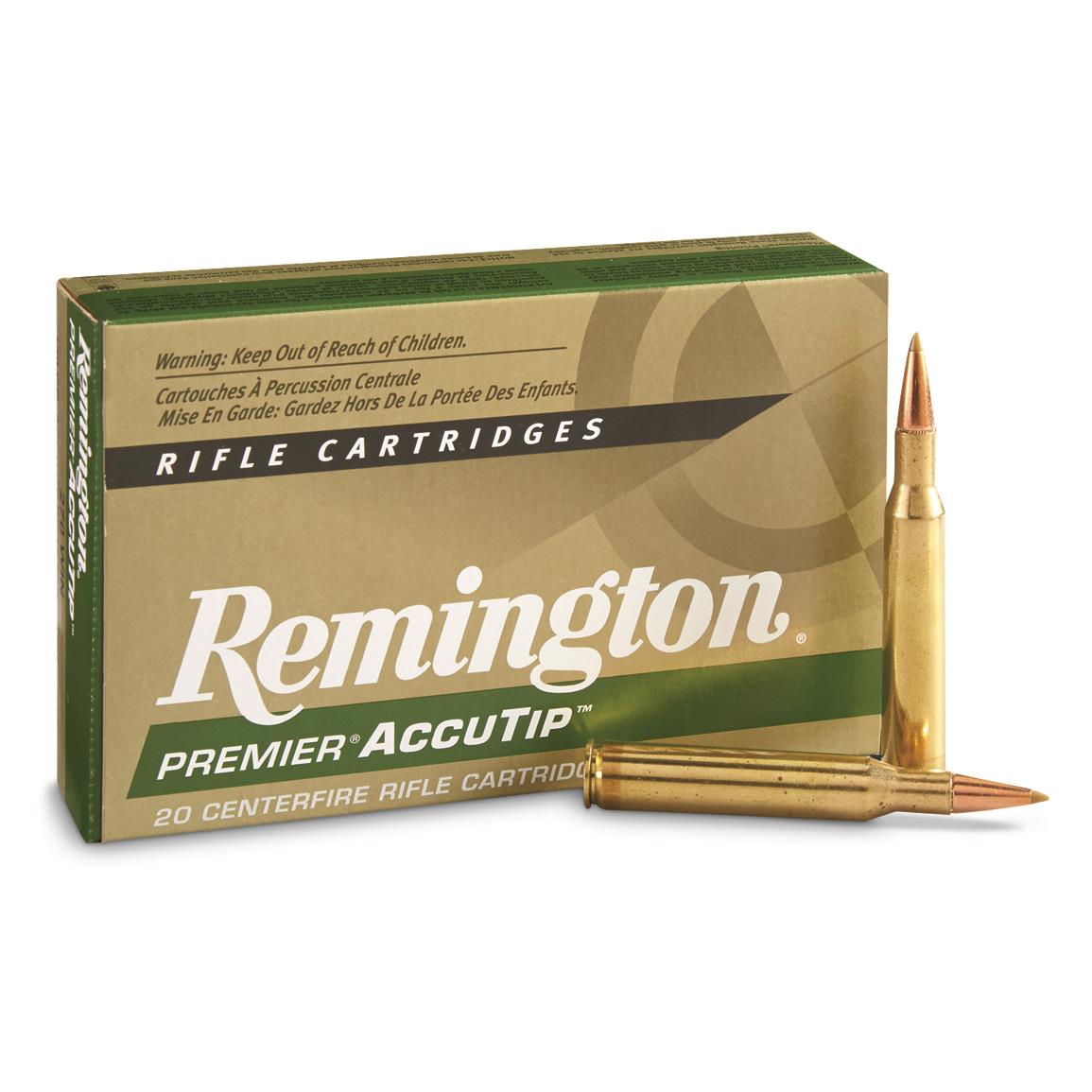 Remington Premier AccuTip, .270 Winchester, AT-BT, 130 Grain, 20 Rounds