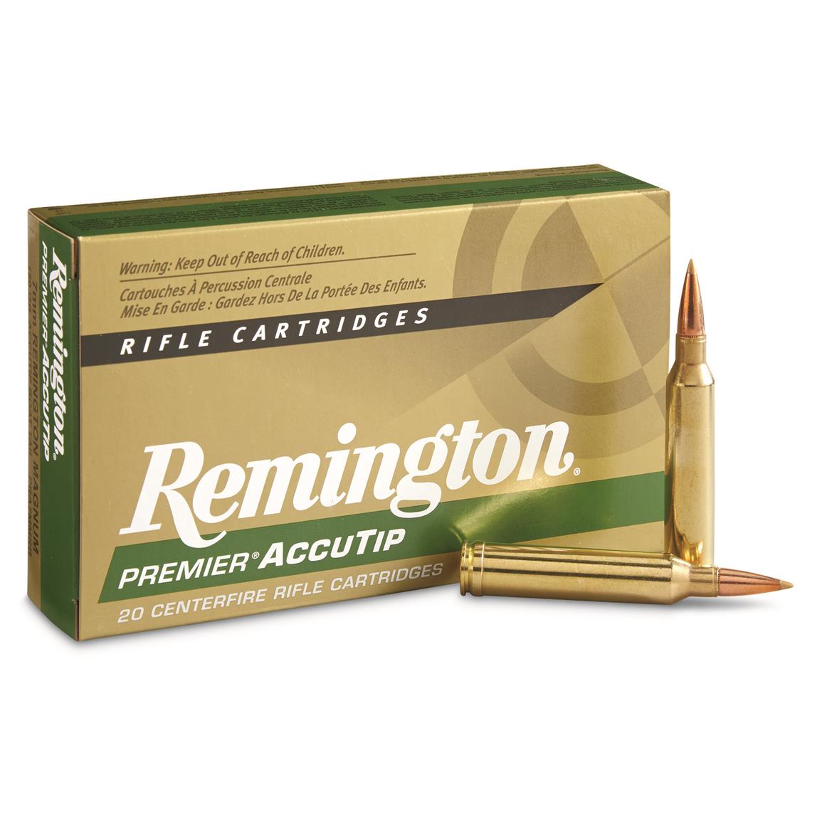Remington Premier AccuTip, 7mm Remington Magnum, AccuTip-BT, 150 Grain, 20 Rounds