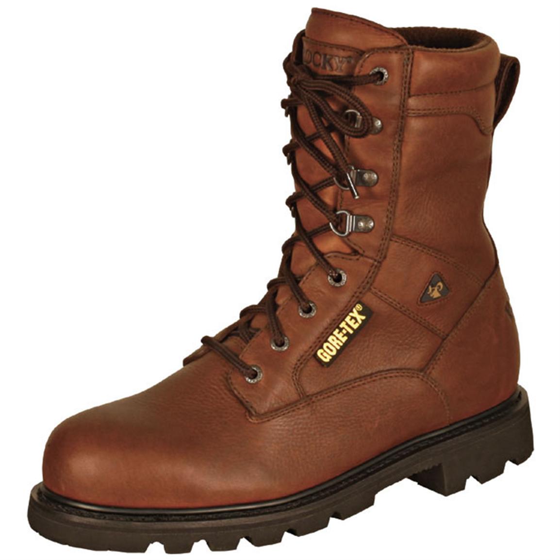 Men's Rocky® GORE - TEX® 8" Steel Toe Ranger Boots, Brown ...