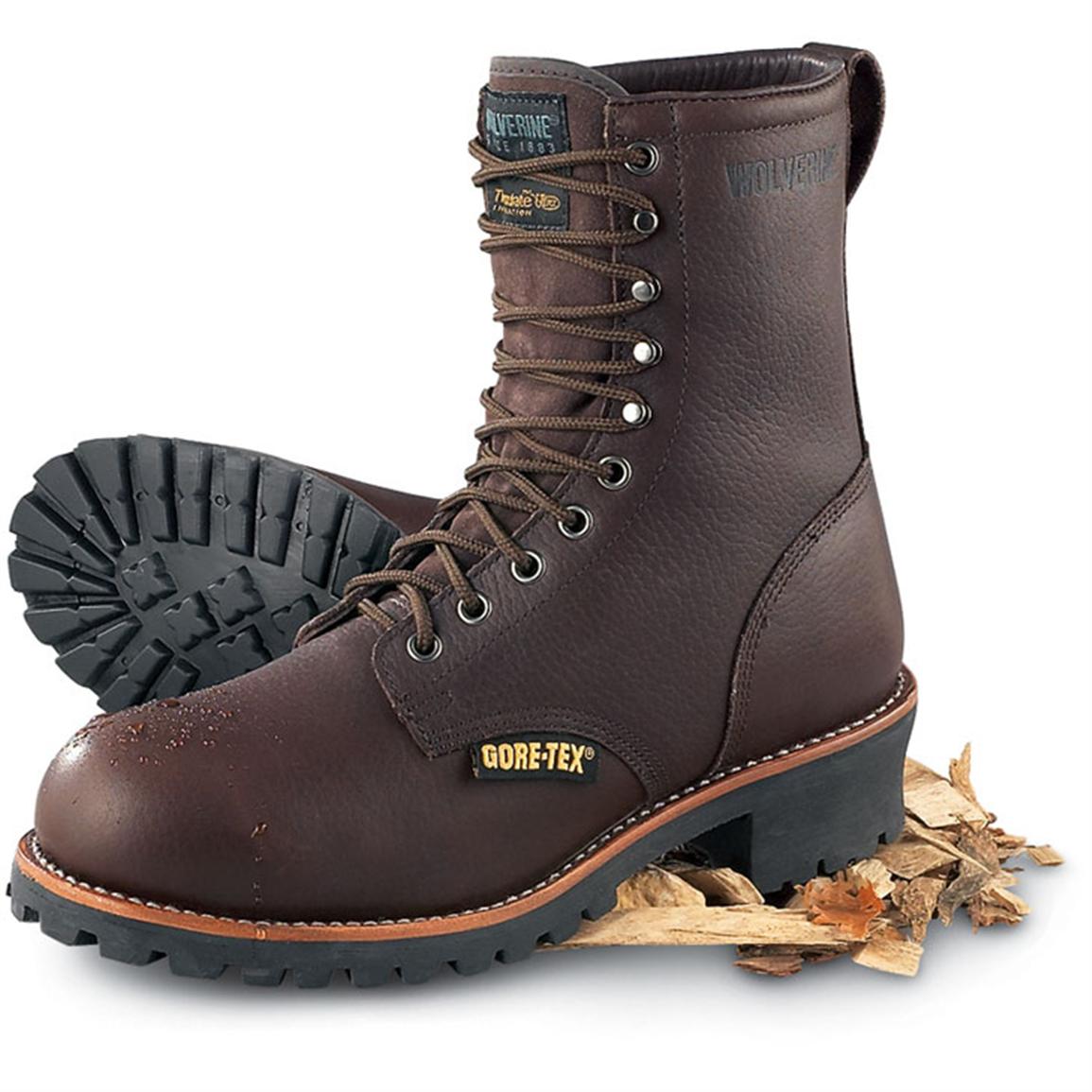 wolverine logger boots