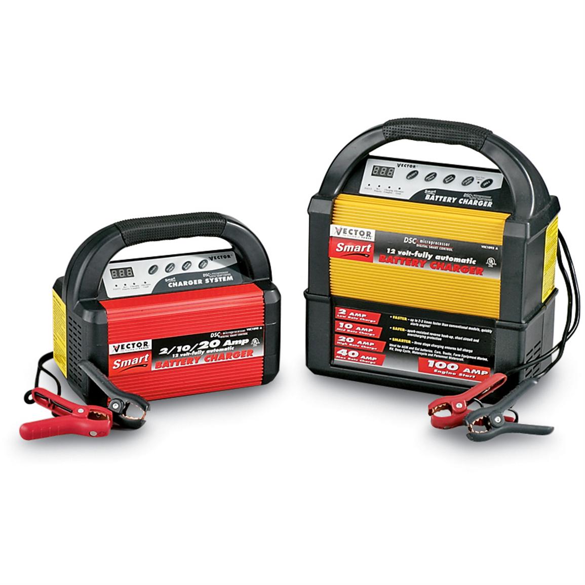2/10/20 amp Vector® Smart™ Charger - 10372, Chargers & Jump Starters at