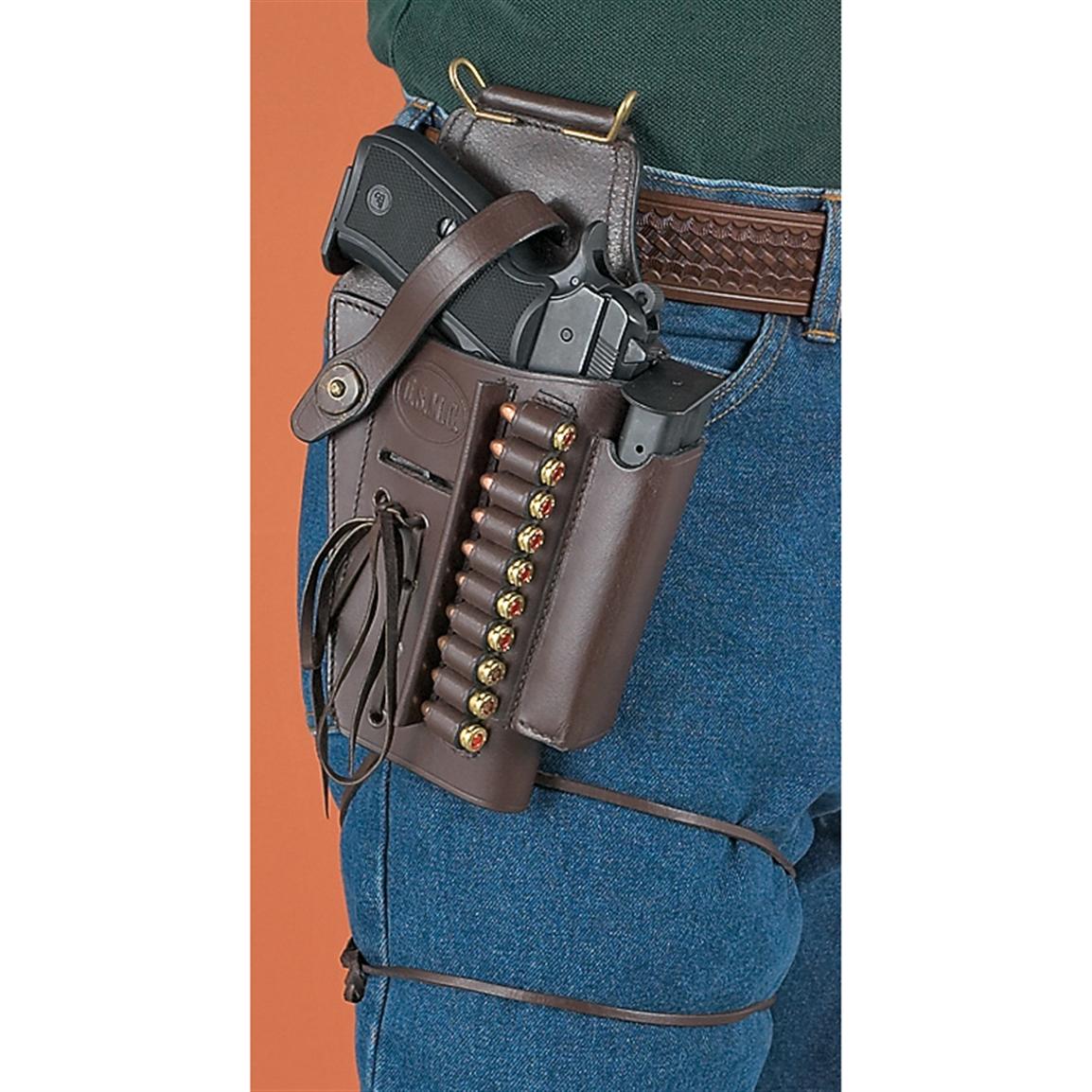 BerettaÂ® 92 Laser Mount Leather Holster - 90271, Holsters at Sportsman