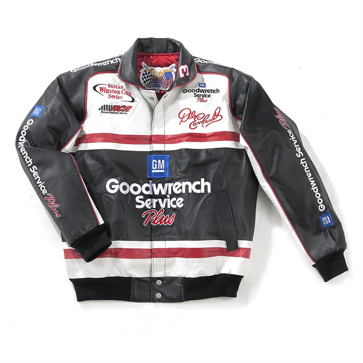 Officially Licensed NASCAR® Dale Earnhardt Sr. Leather Jacket, Black ...