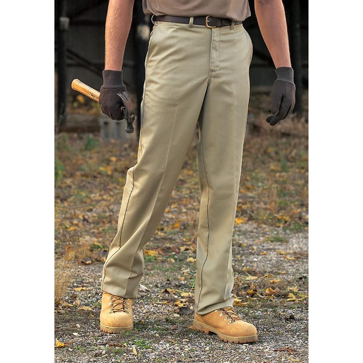 mens gray work pants