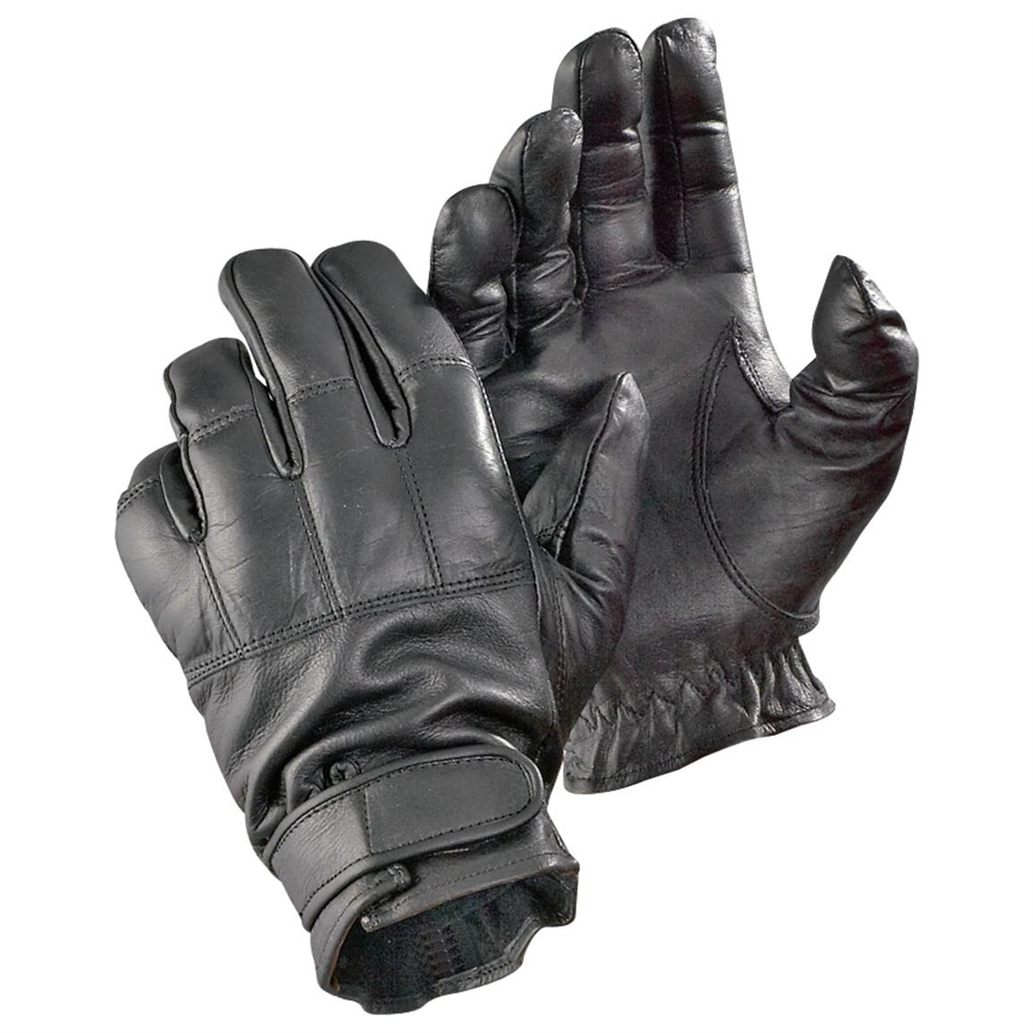 Irregular Sand-filled Leather Knuckle Gloves, Black - 91552, Gloves ...