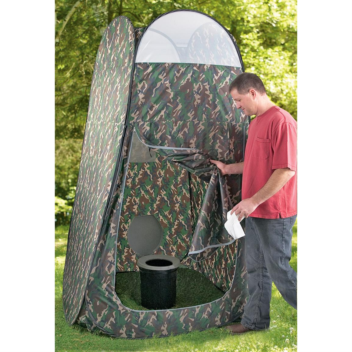 Guide Gear® PopUp Camo Shelter with Solar Shower 91612, Portable