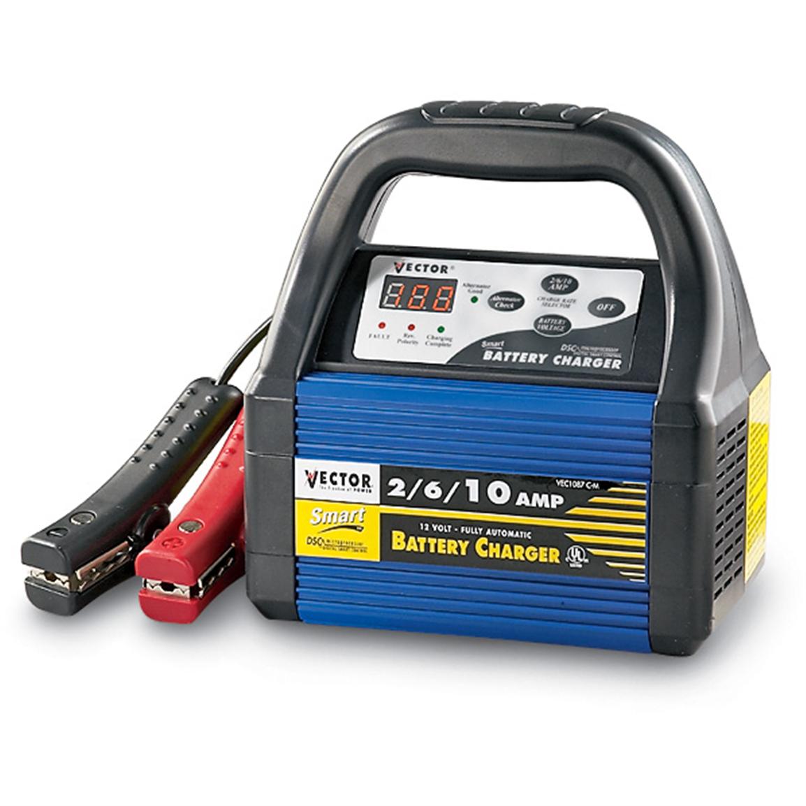 Vector® 2 / 6 / 10 amp 12V Deep Cycle Battery Charger - 92231, Chargers