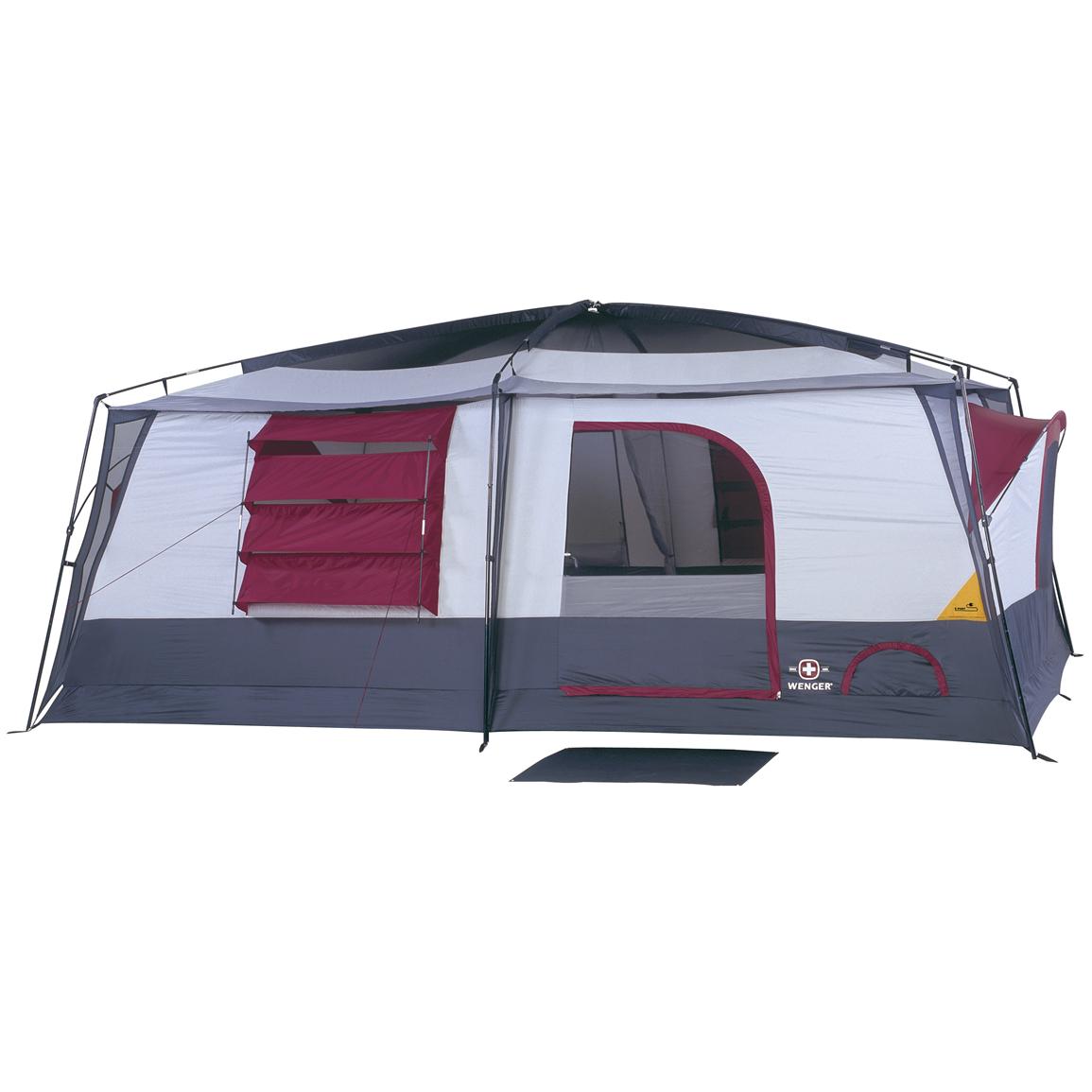 Wenger® Lucerne II Cabin Dome Tent, Gray / Cranberry - 92741 ...