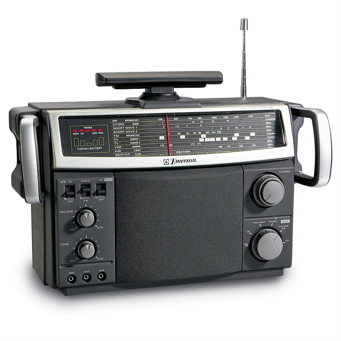 Emerson® Multi band Radio with Built in PA 93342, at Sportsman's