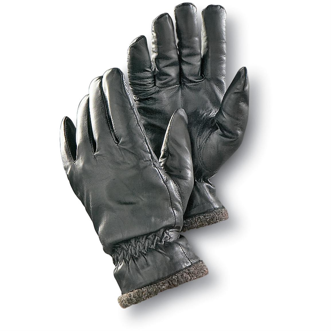 Gates® Leather Gloves, Black 93767, Gloves & Mittens at Sportsman's Guide