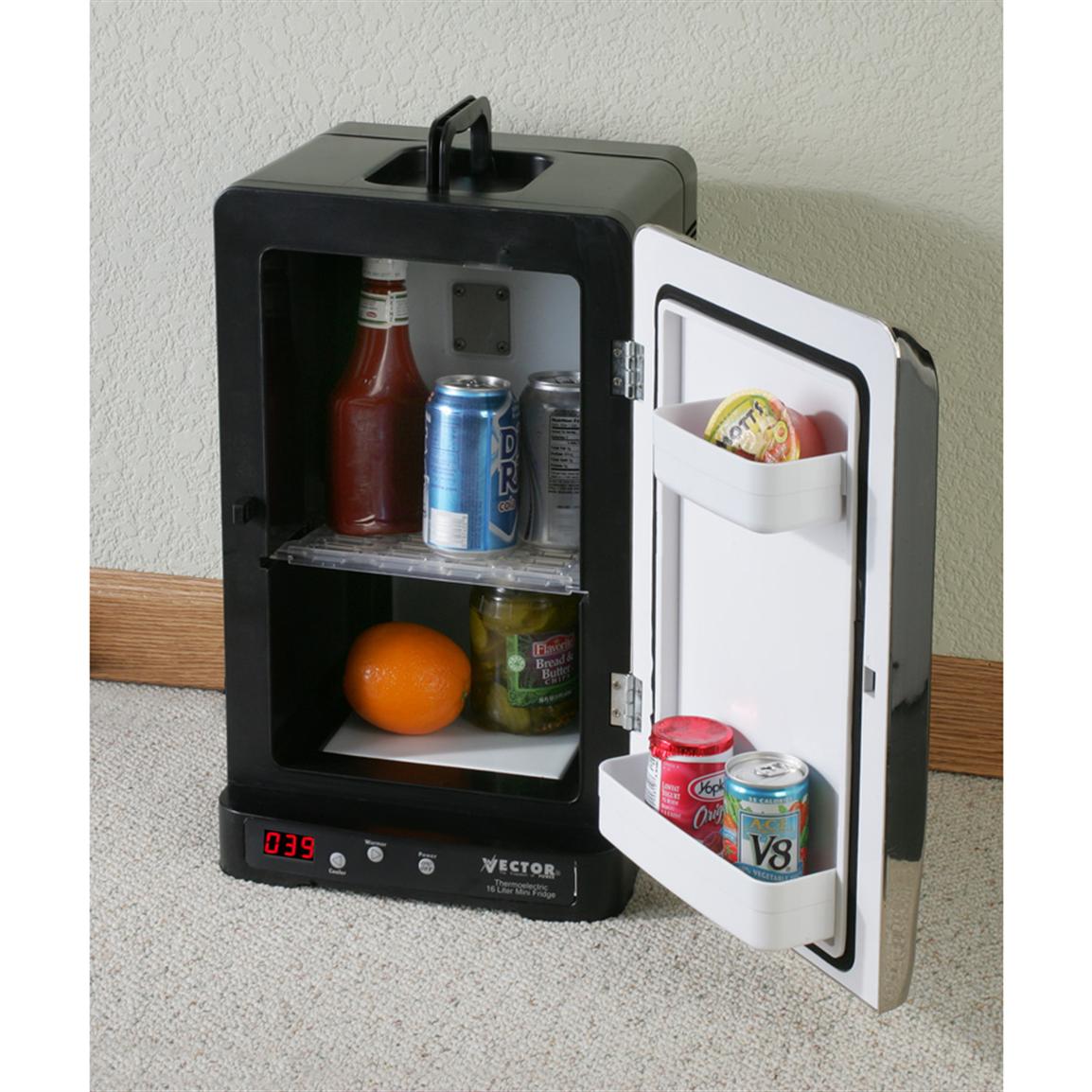 dc power refrigerator 16 liter  Fridge Sportsman's 94755, at Mini Vector® Guide