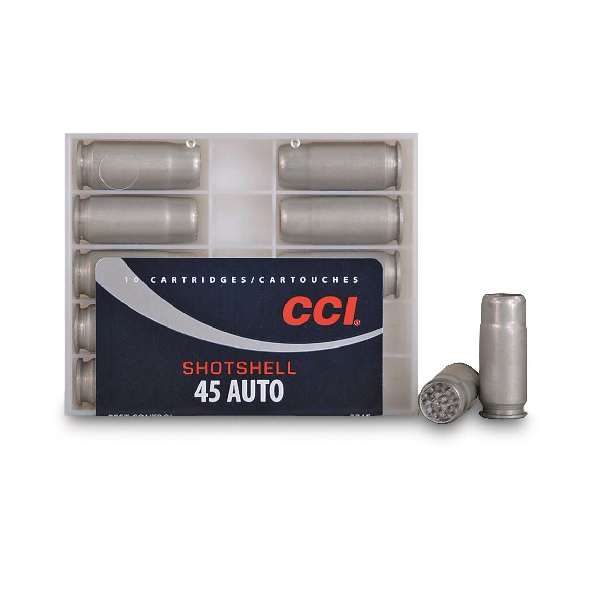 CCI #9 Pistol Shot Shells, .45 ACP, 120 Grain, 10 Rounds - 9482, .45 Sns-Brigh10