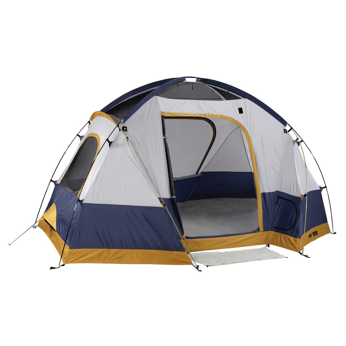 12 x 9' Columbia® Bugaboo Dome, White / Purple / Yellow - 94845 ...