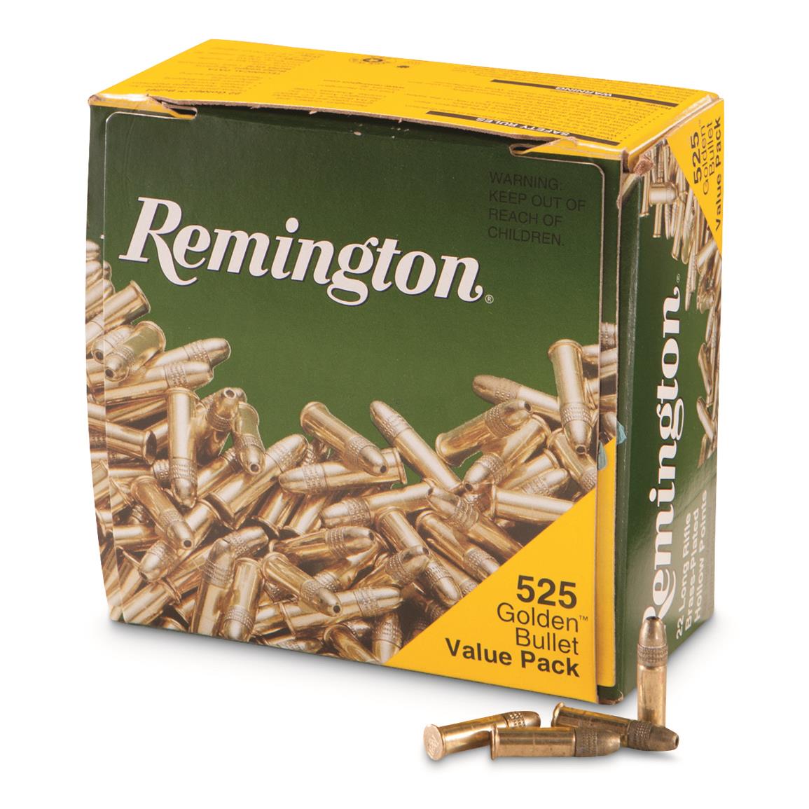 Remington Golden Bullet, .22LR, Lead Round Nose Hollow Point, 36 Grain 525 Rounds