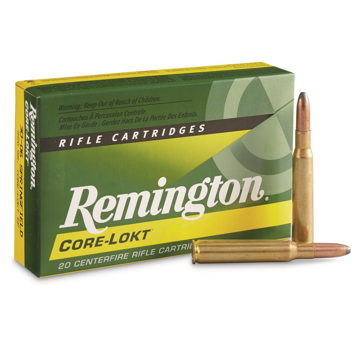 Remington, .30-06 Sprg., SP Core-Lokt, 220 Grain, 20 Rounds