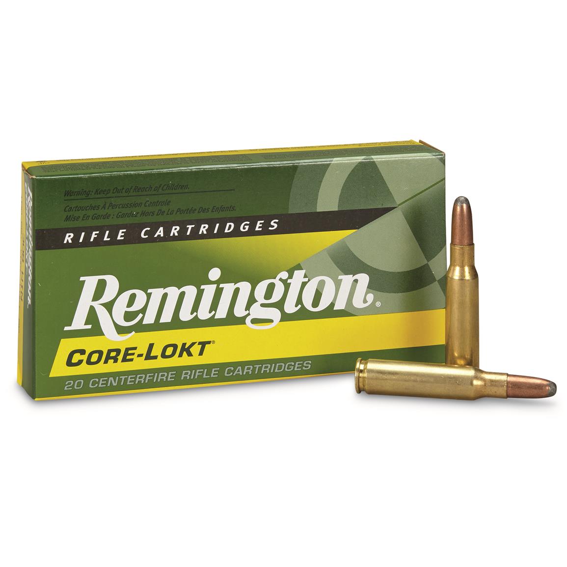 Remington .308 Winchester, SP Core-Lokt, 180 Grain,  20 Rounds