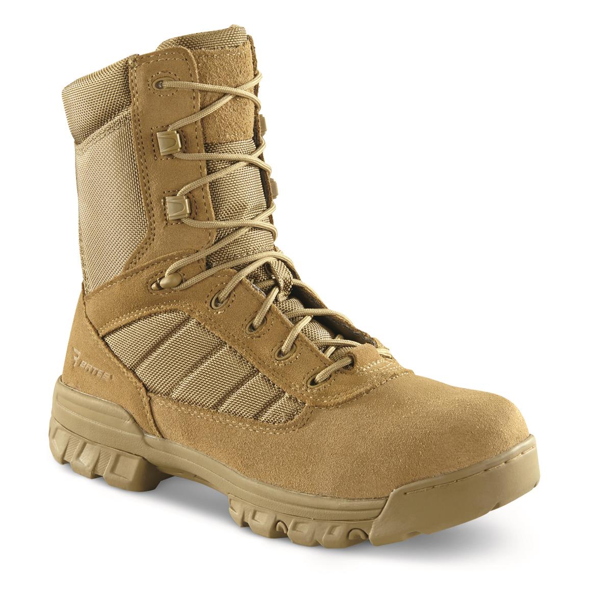 Bates Men's 8" Tactical Sport Side Zip Boots, Coyote