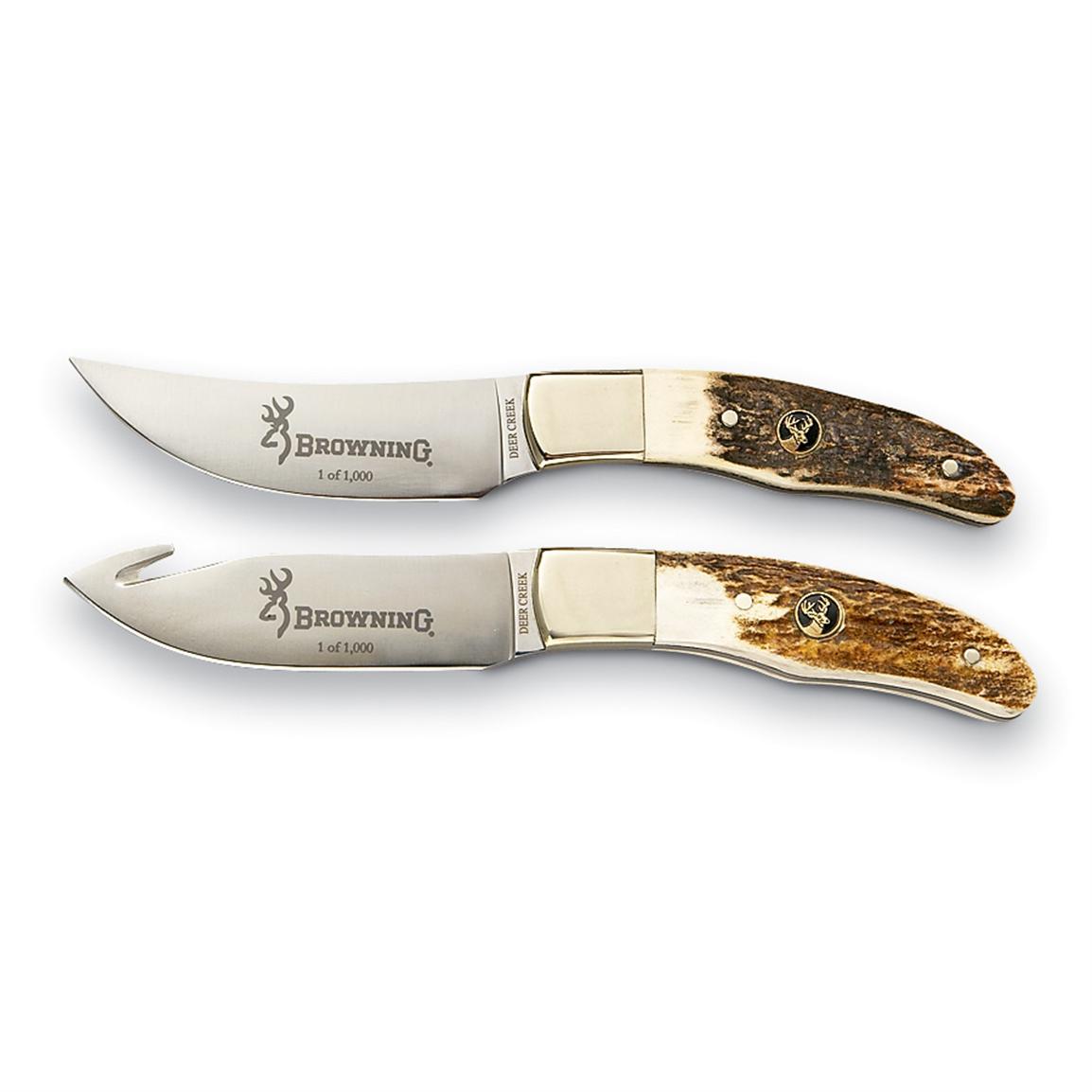 Browning® Deer Creek Stag Gut Hook Knife 96155, at Sportsman's Guide