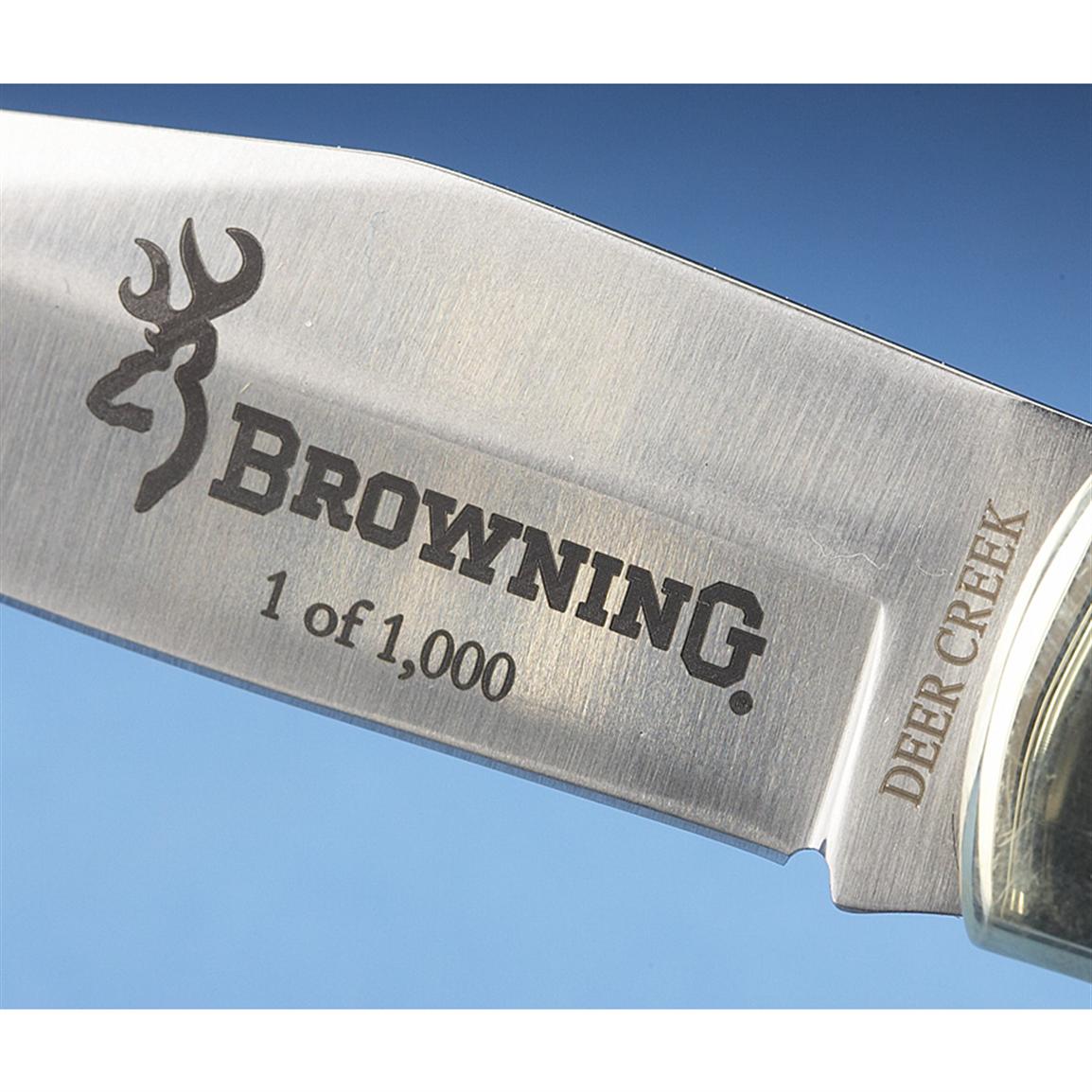 Browning® Deer Creek Folding Gut Hook Knife 96423, Folding Knives at