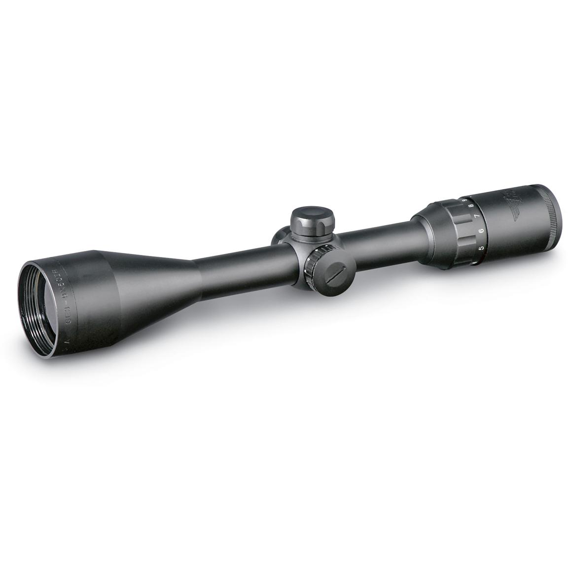 BSA® 3 9x50 mm Illuminated Red Dot Rifle Scope, Matte Black 124168