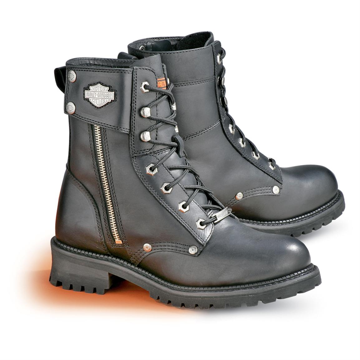 harley davidson side zip boots