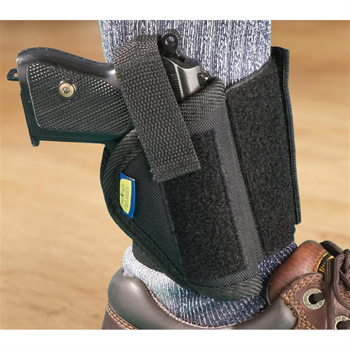 Nylon Ankle Holster, Right Hand, Small Frame/Semi Autos