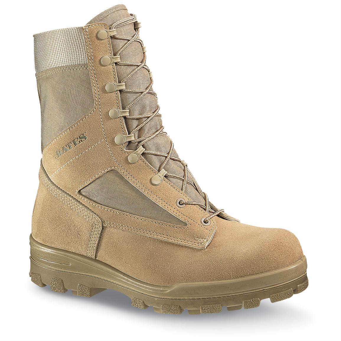 Men's Bates® DuraShocks® Steel Toe Desert Combat Boots, Tan - 96833 ...