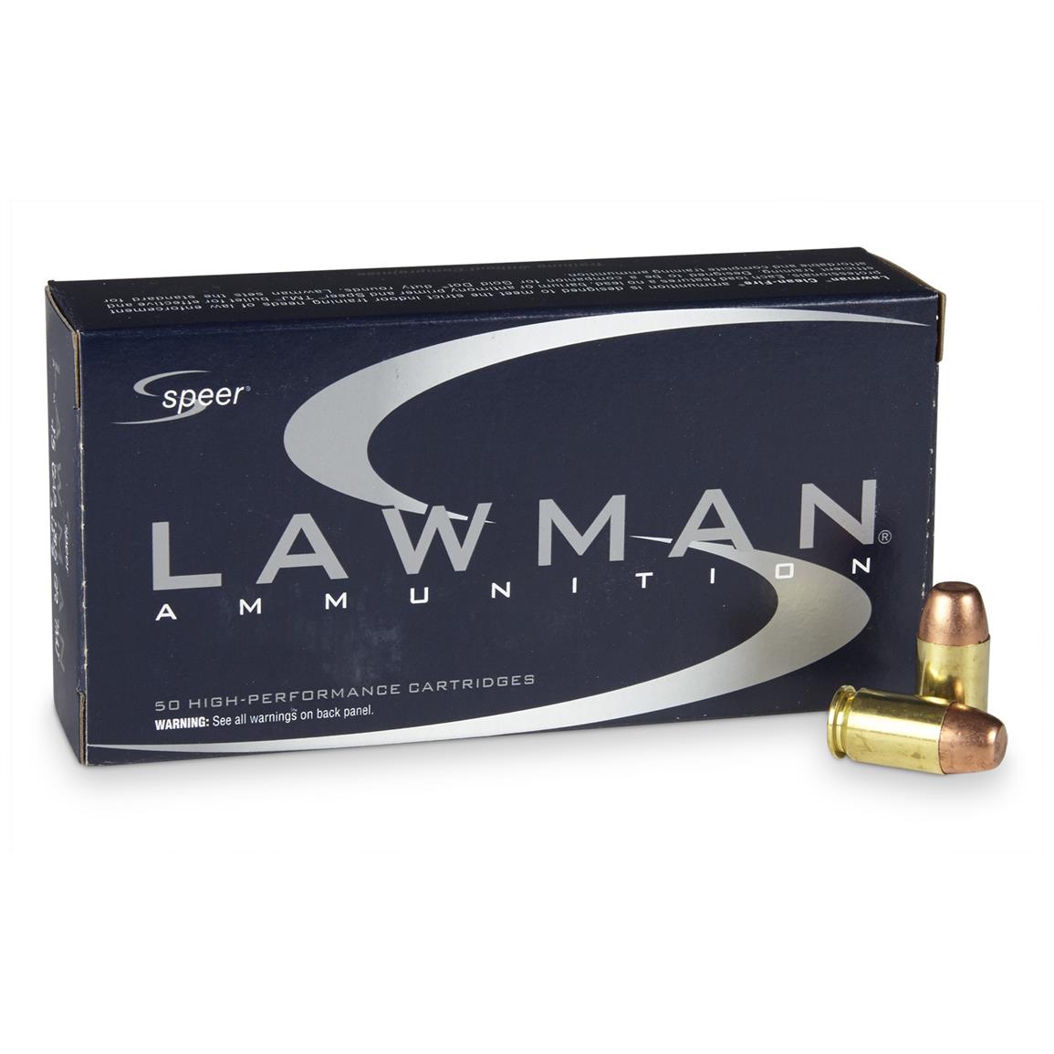 Speer Lawman, .45 GAP, 185 Grain, TMJ-FN, 50 Rounds
