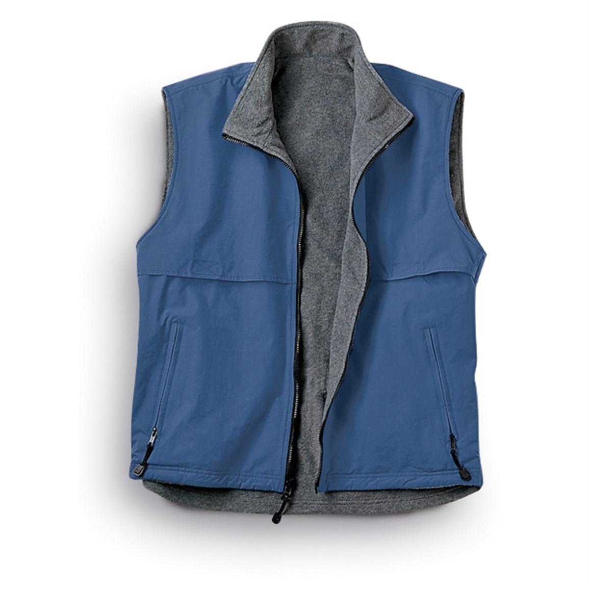 Outer Boundary Reversible Nylon / Fleece Vest 97954, Vests at