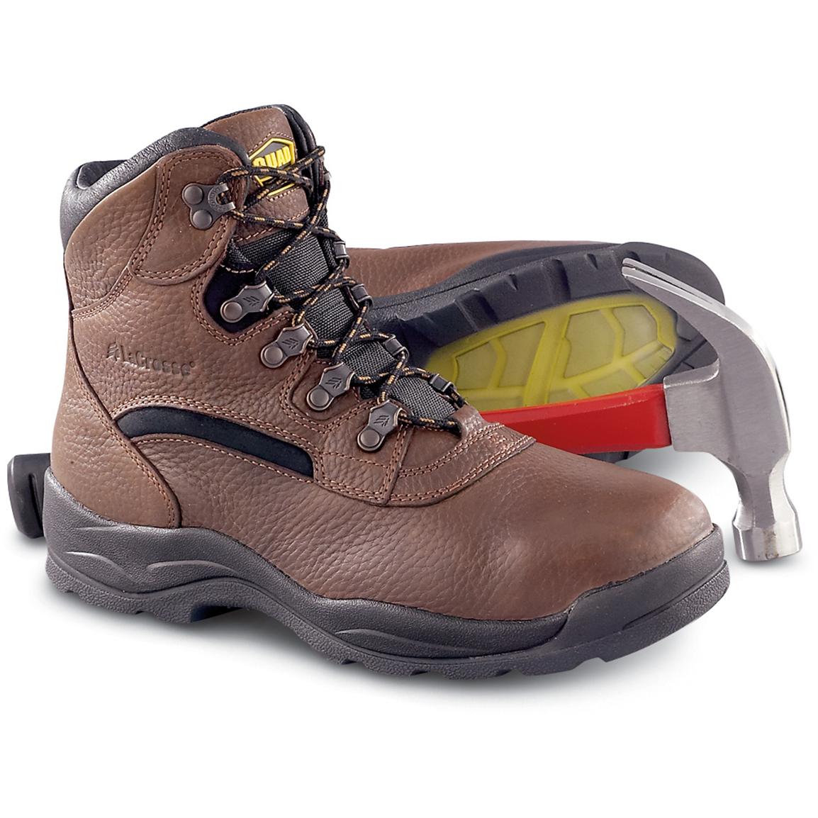 Men S Steel Toe Lacrosse Quad Comfort Overtime Hikers Brown