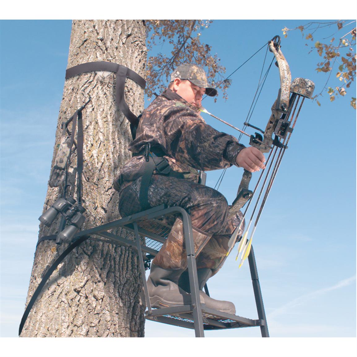 Big Game Stealth® Basic 15 ft. Ladder Stand 99259, Ladder Tree Stands