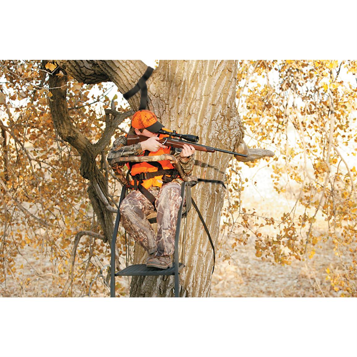 Big Game Riflemaster® 16 ft. Deluxe Ladder Stand with Shooting Rail ...