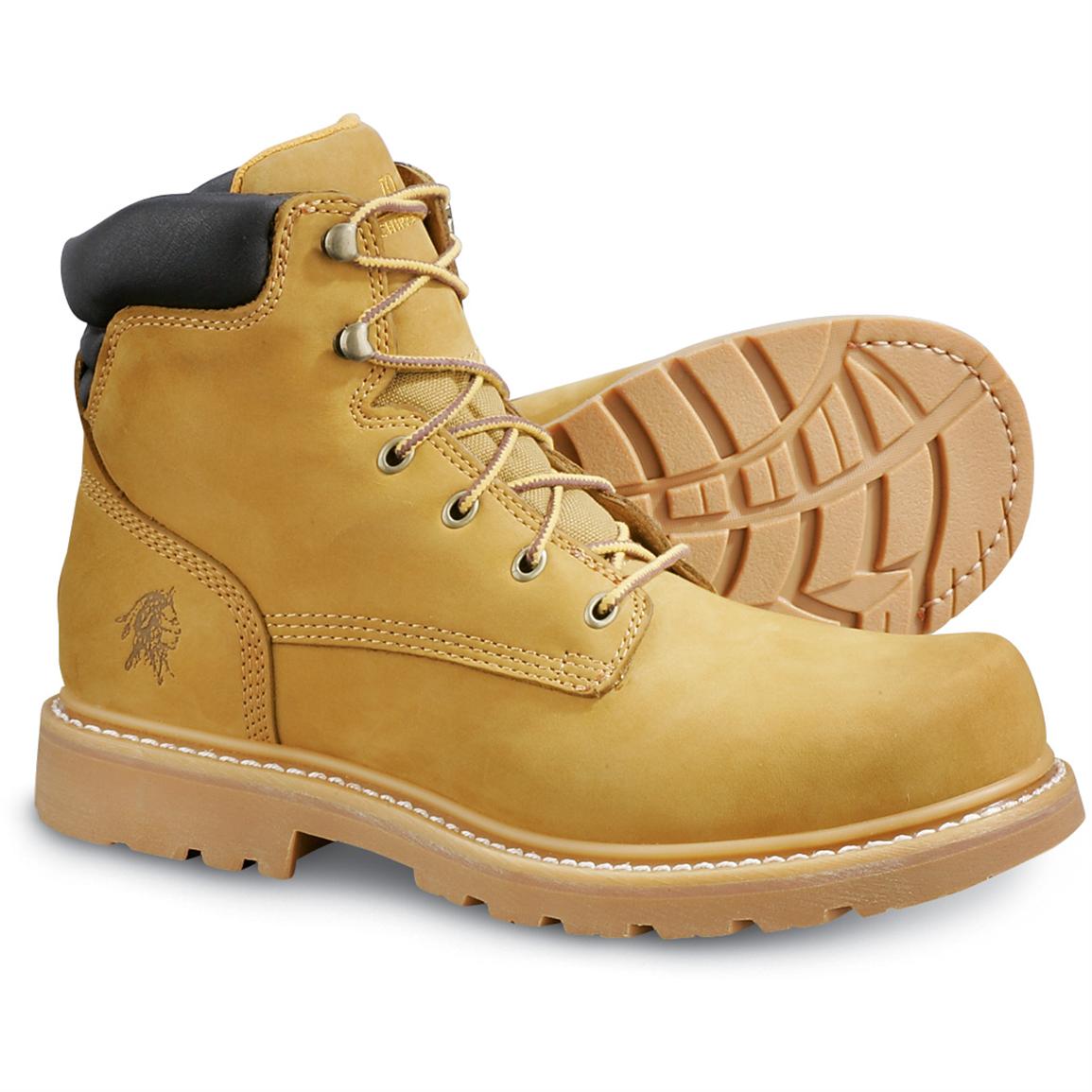 IQ Steel Toe Boots, Golden Tan 