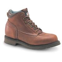 Men's Carolina 6-inch Plain Toe Boots, Amber Gold