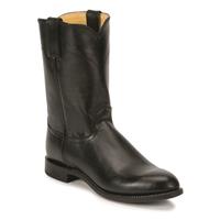 Justin Men&#039;s Jackson Roper Black Western Boots