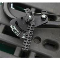 Has an adjustable switch for flow of seeds, ice melt, sand, etc.