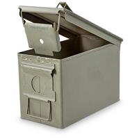 thumbnail image 2 of Pre-Used US Army .50 Cal Ammo Can – Military Surplus Storage Tin / Tool Box – Empty 2 of 6
