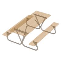 1-5/8" steel tubing Picnic Table Frame
